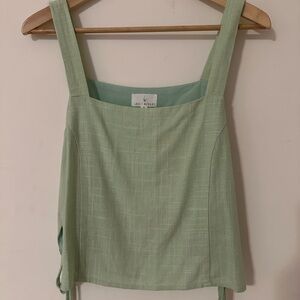 Lost + Wander Light Green Tank Top